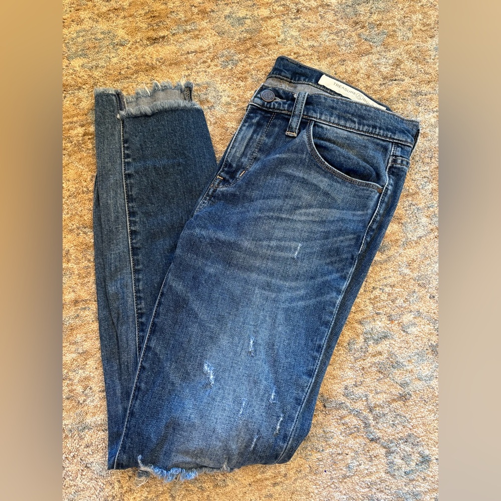 Treasure & Bond Mid- Rise Skinny Boyfriend Jeans Size 27